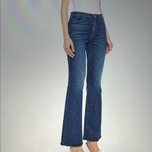 Mother The Hustler Flood Fray Jeans in Beer Me 31